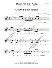 Click to Enlarge: All Who Born in January Beats Format 