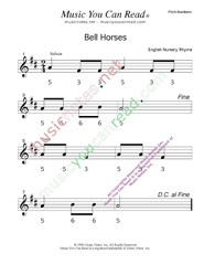 Click to Enlarge: Bell Horses Pitch Number Format