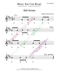 Click to Enlarge: Bell Horses  Pitch Number Format