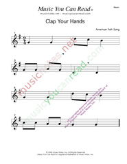 "Clap Your Hands" Text Format