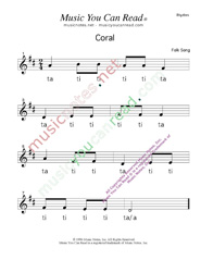 Click to Enlarge: "CORAL" Rhythm Format