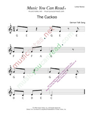 Click to Enlarge: "Cuckoo" Letter Names Format