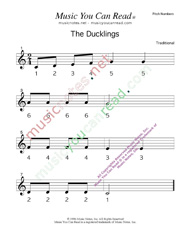 Click to Enlarge: "The Ducklings" Pitch Number Format