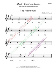 Click to Enlarge: "The Flower Girl" Rhythm Format