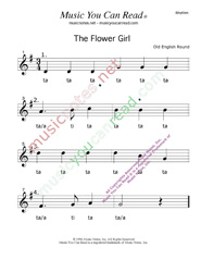 Click to Enlarge: "The Flower Girl" Rhythm Format