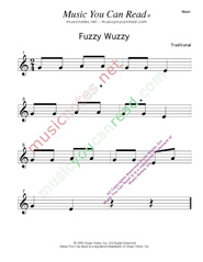 "Fuzzy Wuzzy" Text Format" Text Format