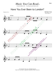 "Have You Ever Been to London" Music Format