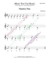 Click to Enlarge: "Hippety Hop" Letter Names Format" Letter Names Format