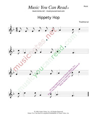 "Hippety Hop" Music Format