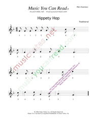 Click to Enlarge: "Hippety Hop" Pitch Number Format