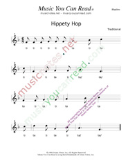 Click to "Hippety Hop" Rhythm Format