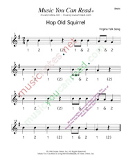 Click to enlarge: "Hop Old Squirrel" Beats Format