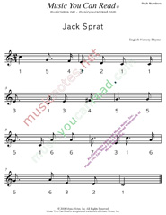 Click to Enlarge: "Jack Sprat" Pitch Number Format