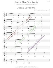 "Jesus Loves Me" Beats Format
