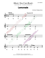 Click to Enlarge: "Lemonade" Letter Names Format