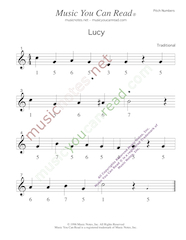 Click to Enlarge: "Lucy" Pitch Number Format
