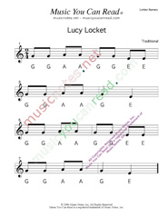 Click to Enlarge: "Lucy Locket" Letter Names Format