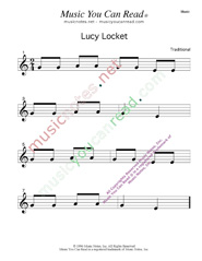 "Lucy Locket" Music Format
