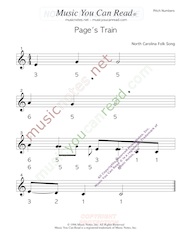Click to Enlarge: "Page's Train" Pitch Number Format