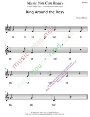 "Ring Around the Rosy" Rhythm Format