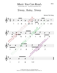 Click to enlarge: "Sleep, Baby, Sleep" Beats Format