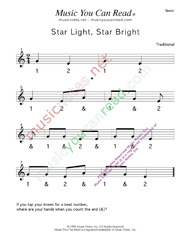 Click to enlarge: "Star Light Star Bright" Beats Format