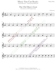 "The Old Man's Goat" Music Format