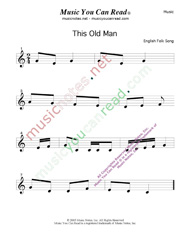"This Old Man" Music Format