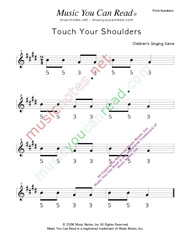 Click to Enlarge: "Touch Your Shoulders" Pitch Number Format