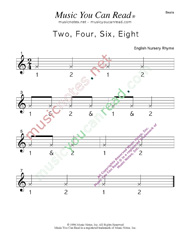 Click to enlarge: "Two, Four, Six, Eight" Beats Format