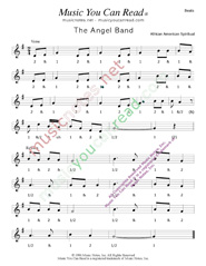 Click to enlarge: "The Angel Band" Beats Format