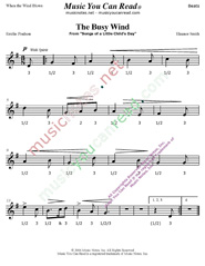 Click to enlarge: "The Busy Wind" Beats Format