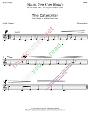 "The Caterpillar" Music Format