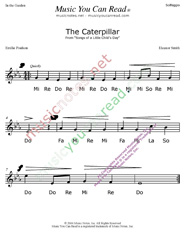 Click to Enlarge: "The Caterpillar" Solfeggio Format