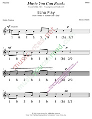 Click to enlarge: "Echo Play" Beats Format