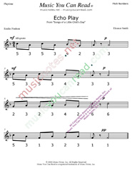 Click to Enlarge: "Echo Play" Pitch Number Format