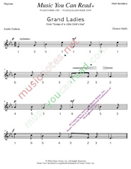 Click to Enlarge: "Grand Ladies" Pitch Number Format