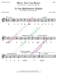 Click to enlarge: "In the Bethlehem Stable" Beats Format