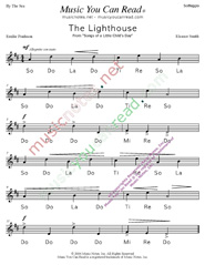 Click to Enlarge: "The Lighthouse" Solfeggio Format