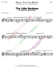 "The Little Gardener" Music Format