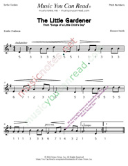 Click to Enlarge: "The Little Gardener" Pitch Number Format