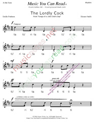 Click to Enlarge: "The Lordly Cock" Rhythm Format