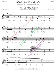 Click to Enlarge: "The Lordly Cock" Rhythm Format