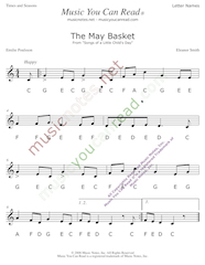 Click to Enlarge: "Down by the Bay" Letter Names Format