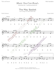Click to Enlarge: "Down by the Bay" Pitch Number Format