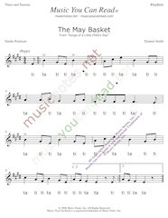 Click to Enlarge: "Down by the Bay" Rhythm Format