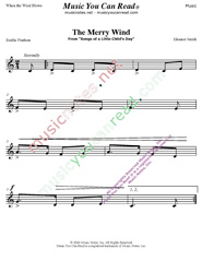 "The Merry Wind" Music Format
