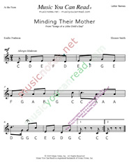 Click to Enlarge: "Minding the Mother" Letter Names Format