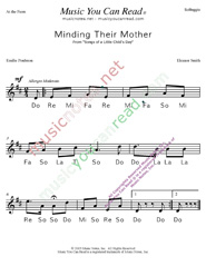 Click to Enlarge: "Minding the Mother" Solfeggio Format