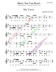 "My Farm" Letter Names Format